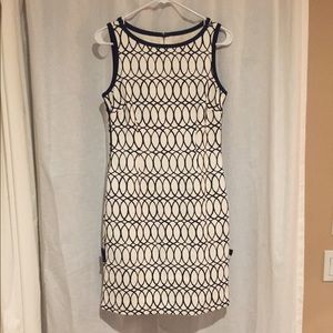 Navy and White Lilly